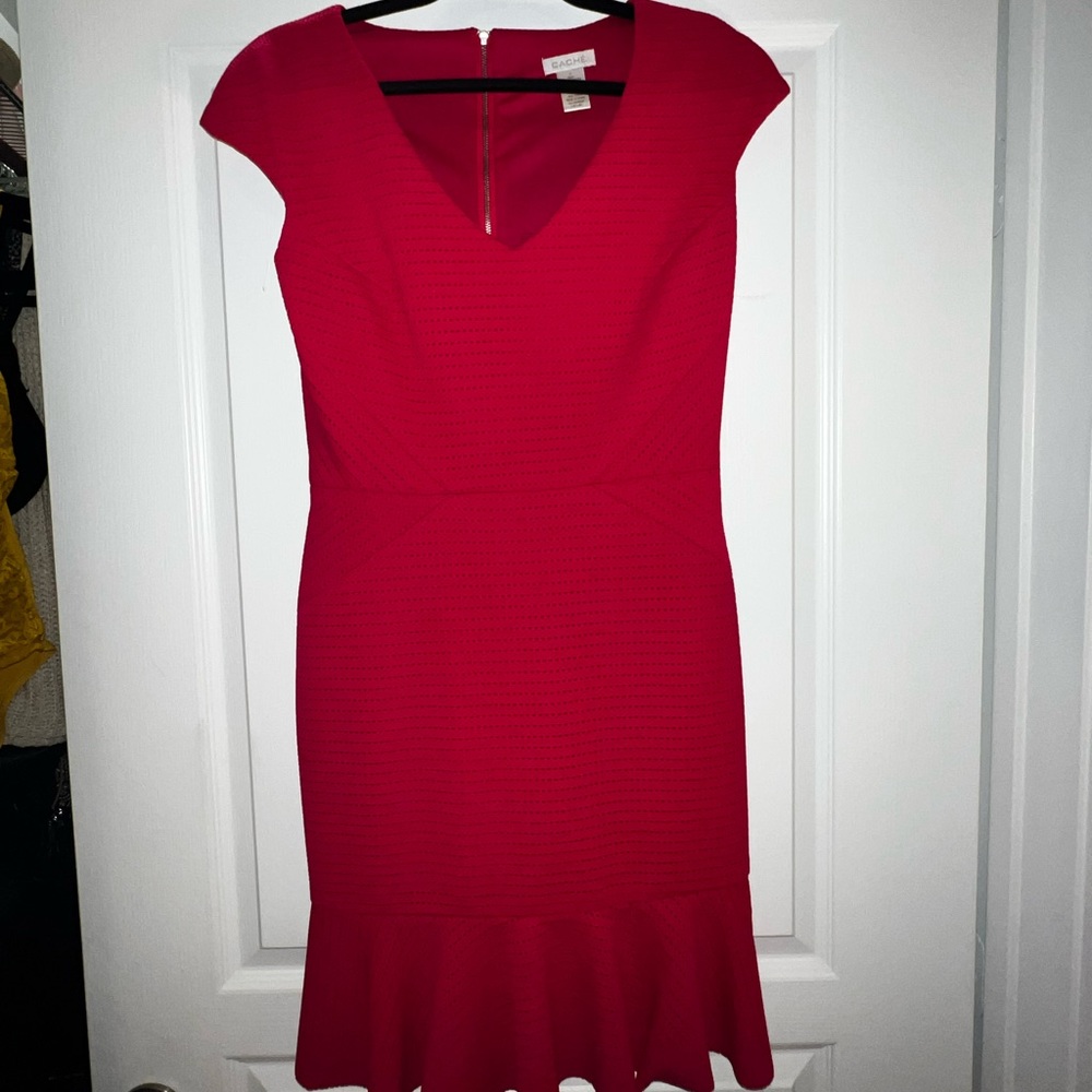 Pink cap sleeve dress